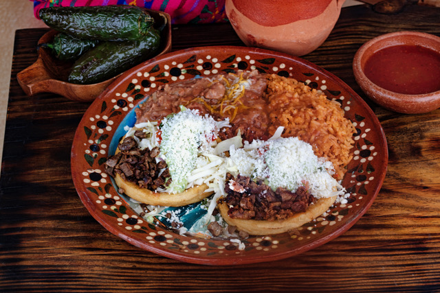 2 Sopes Plate - Horchata Mexican Food